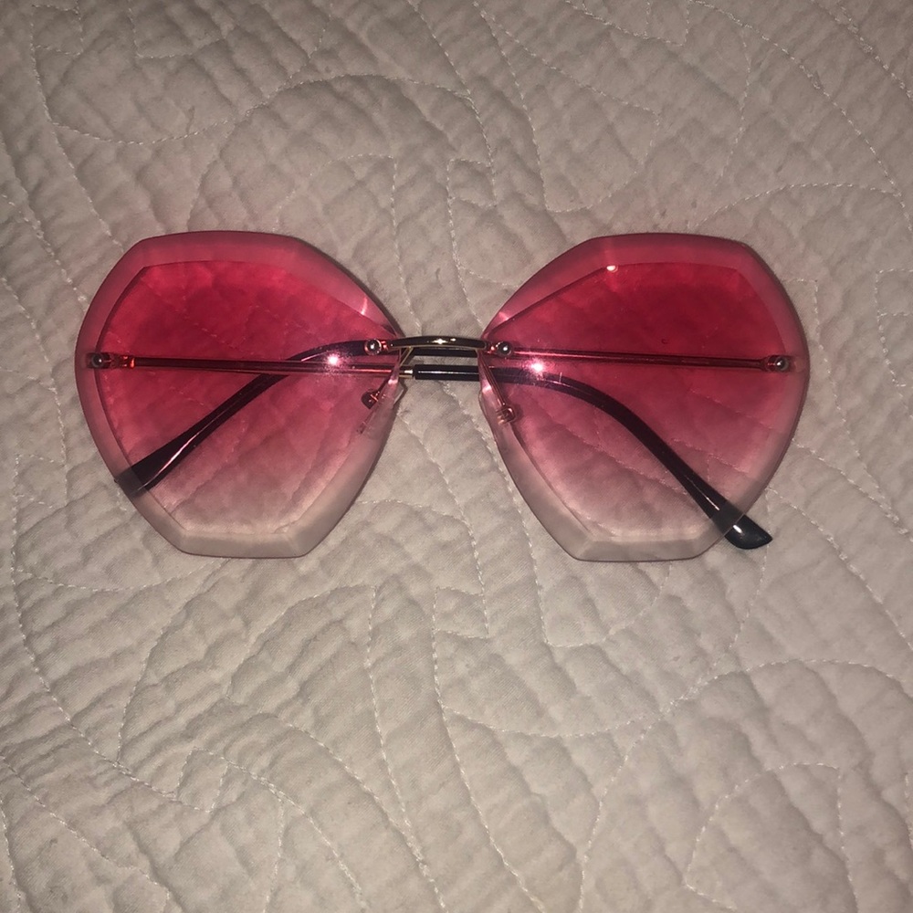 - Hexagon SunGlasses Pink